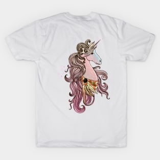 Beautiful unicorn in pink colors T-Shirt